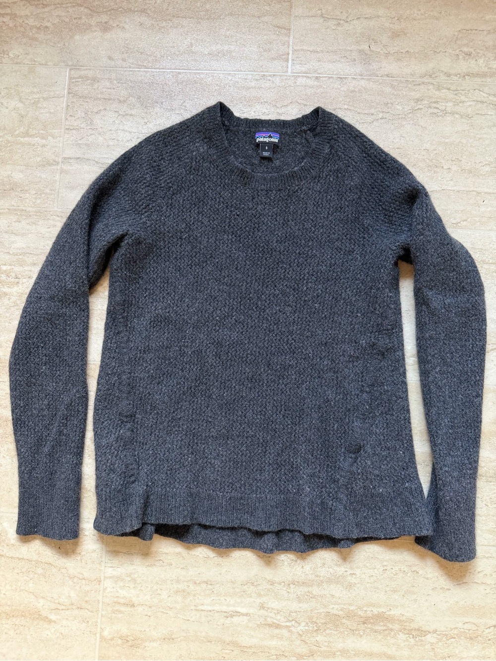 Patagonia Women's Dark Charcoal Crewneck Sweater